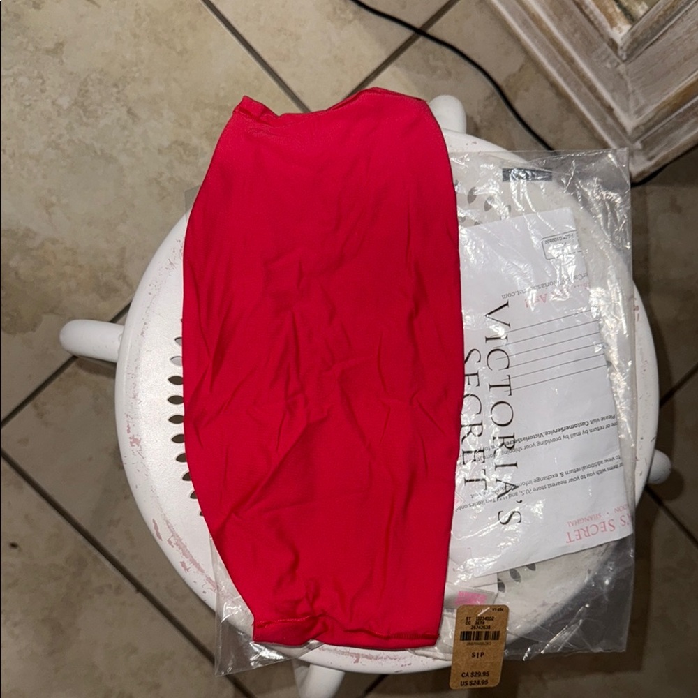 Victoria's Secret Red bandeau top